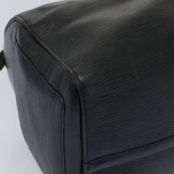 LOUIS VUITTON Epi Keepall 55 Boston Bag Noir Black M42952 LV Auth bs9967 - Picture 16 of 16